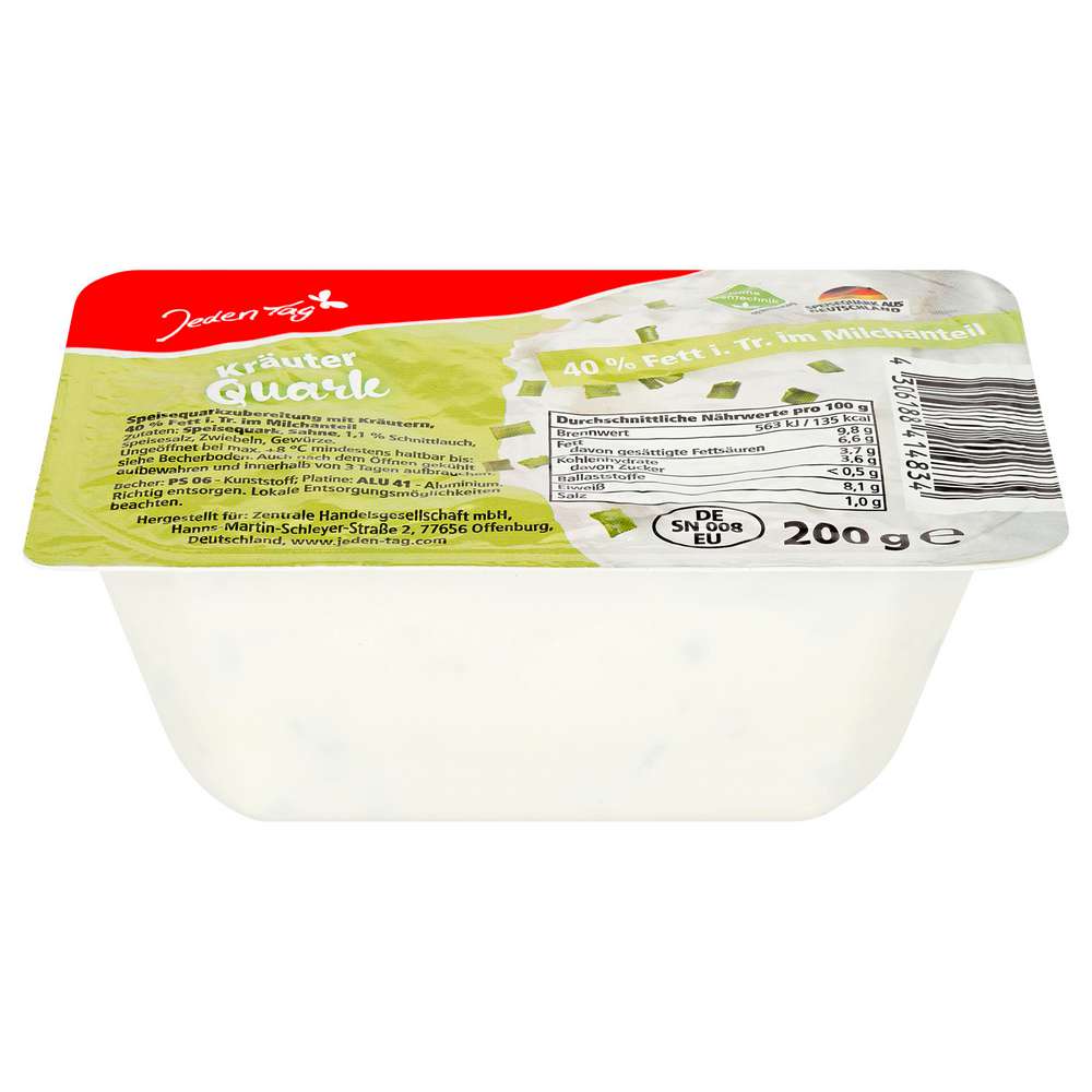 Produktabbildung Jeden Tag Kräuter Sahnequark 40%