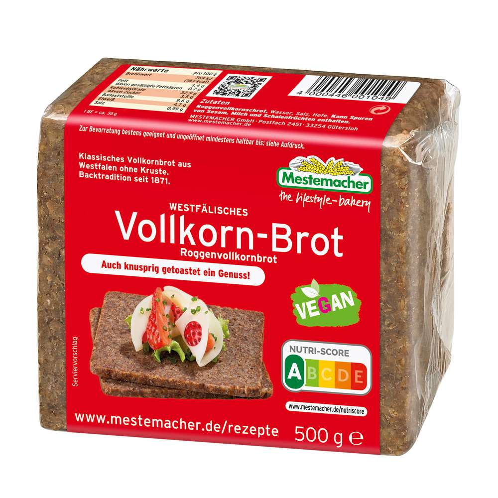 Produktabbildung Mestemacher Westfalen Vollkornbrot