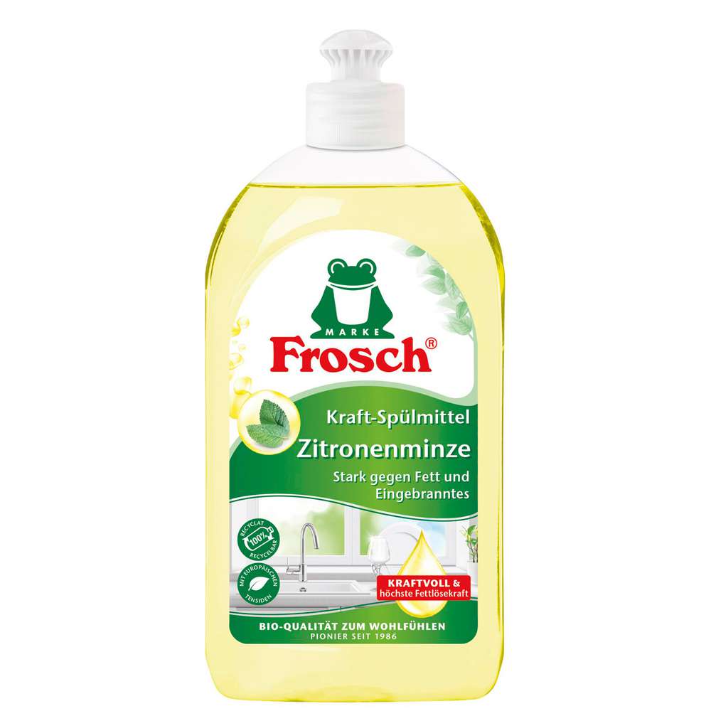 Produktabbildung Frosch Kraft-Spülmittel, Zitronenminze