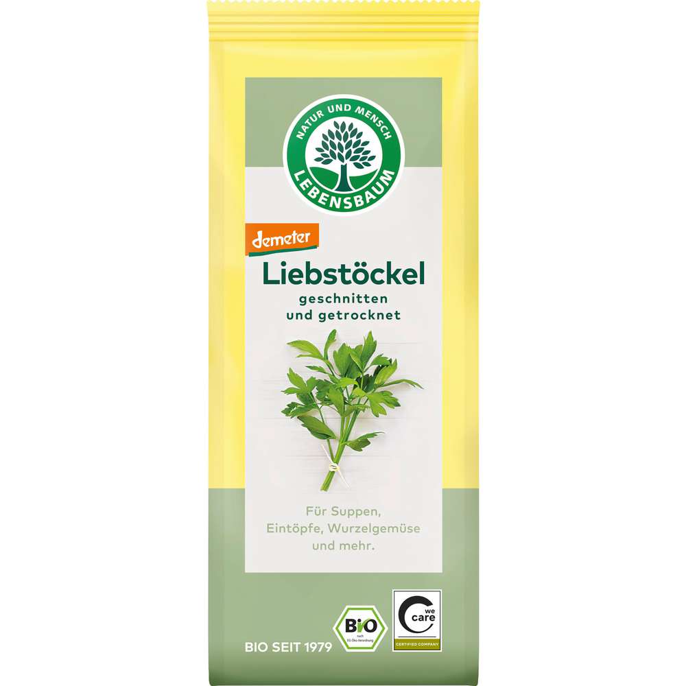 Produktabbildung Demeter Bio Liebstöckel, geschnitten und getrocknet
