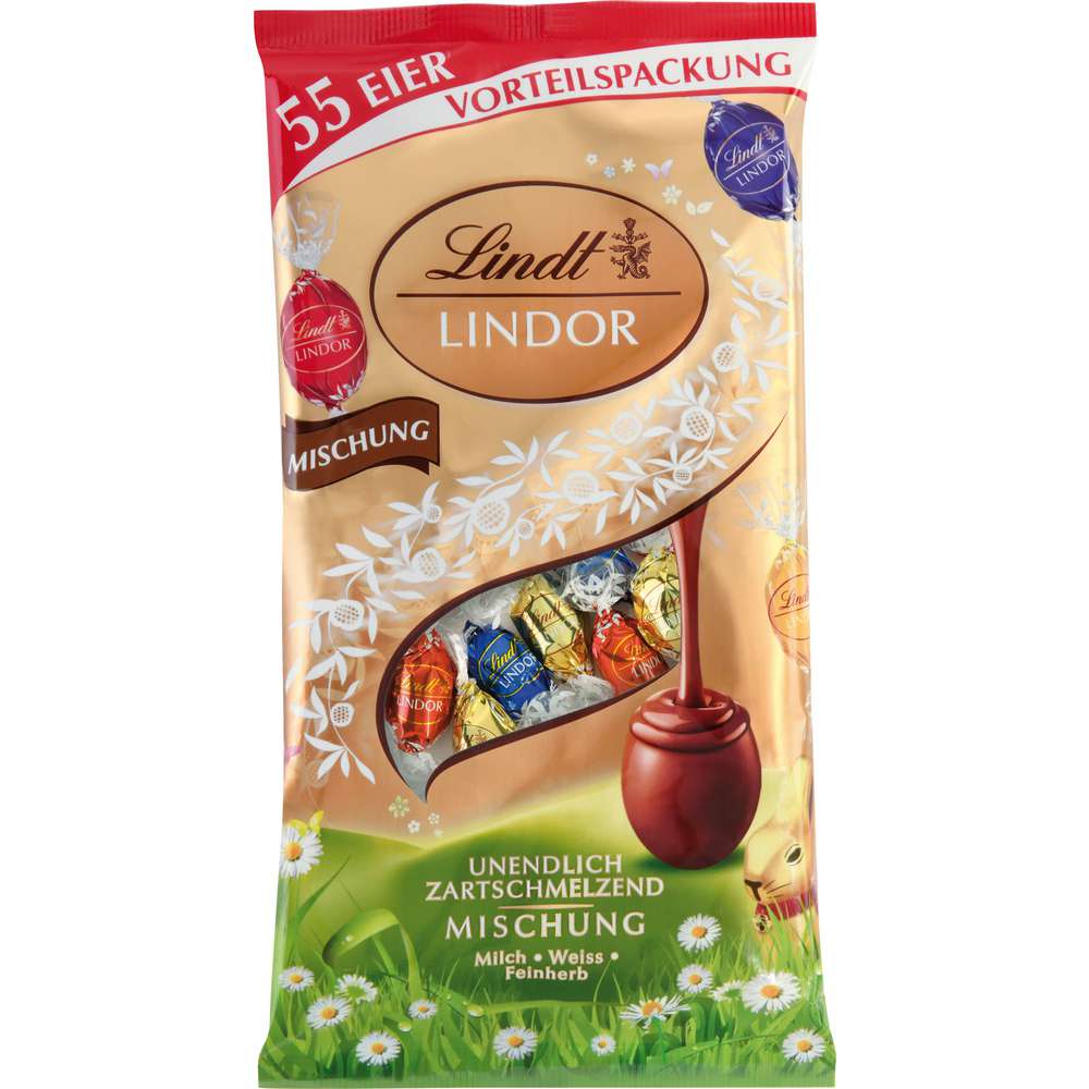 Produktabbildung Lindt Lindor Schoko-Ostereier, Mischbeutel
