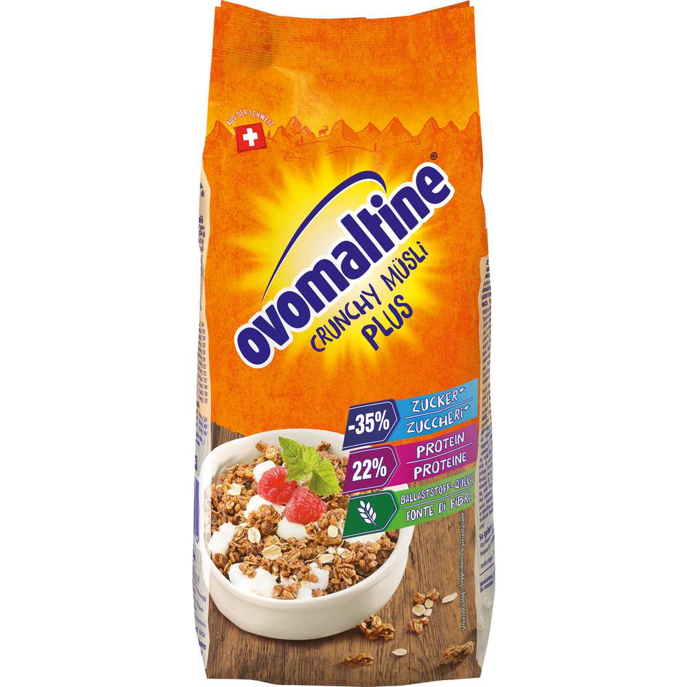 Produktabbildung Ovomaltine Crunchy Müsli Plus