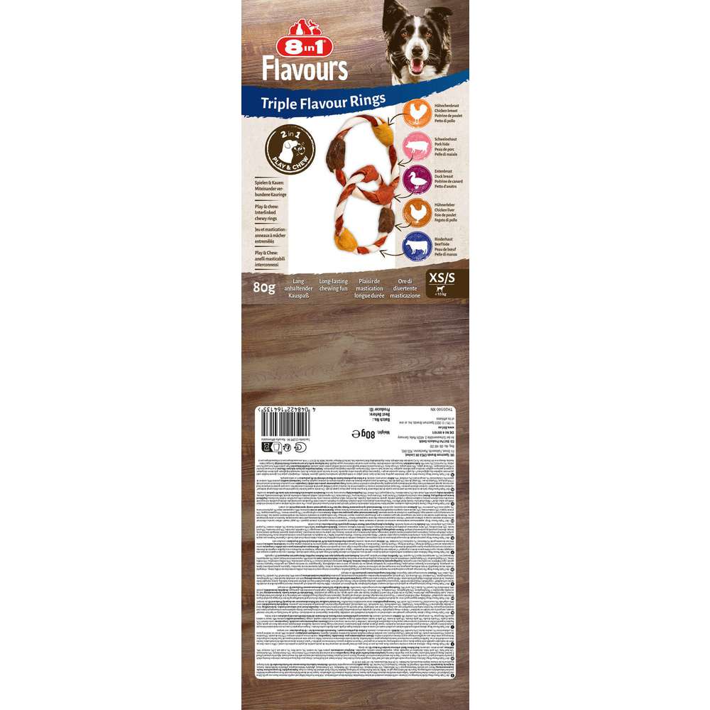 Produktabbildung Tetra Hunde-Snack, 8in1 Triple Flavour Sticks