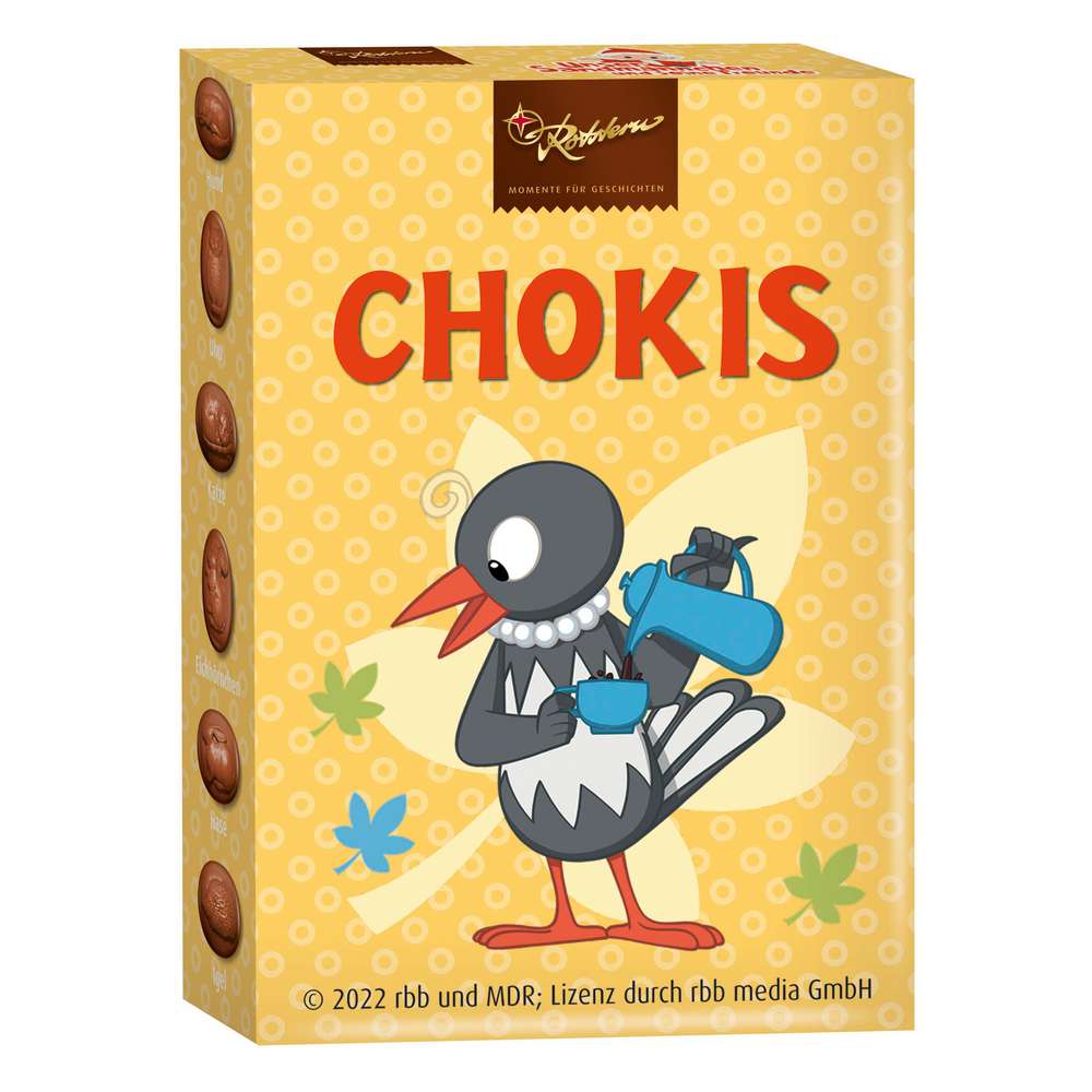 Produktabbildung Rotstern Chokis Vollmilchschokoladen-Bohnen, Sandmännchen