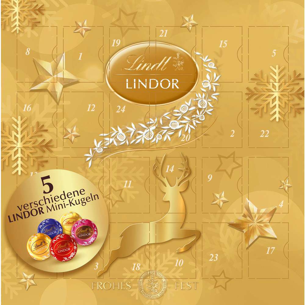 Produktabbildung Lindt Mini-Adventskalender Lindor