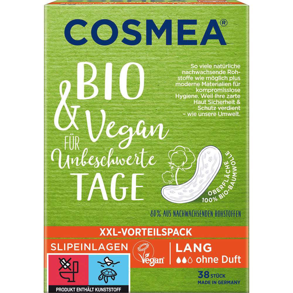 Produktabbildung Cosmea Bio Comfort Slipeinlagen, Lang