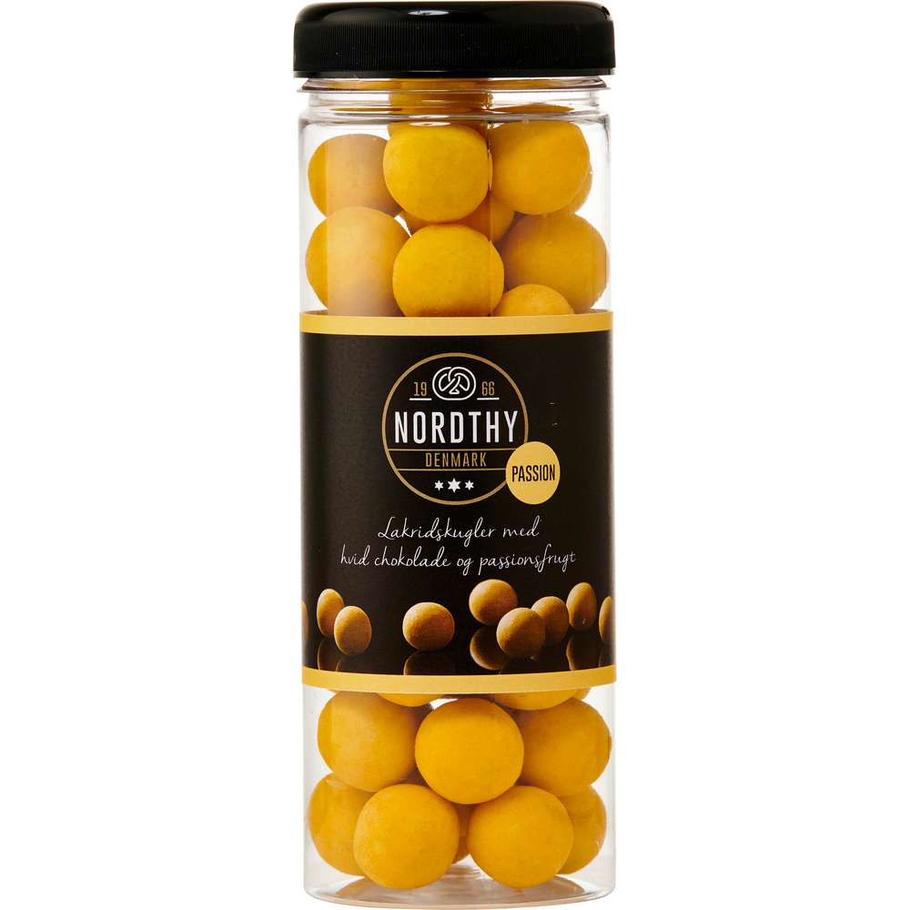 Produktabbildung Nordthy Lakritzkugeln mit Passionschokolade