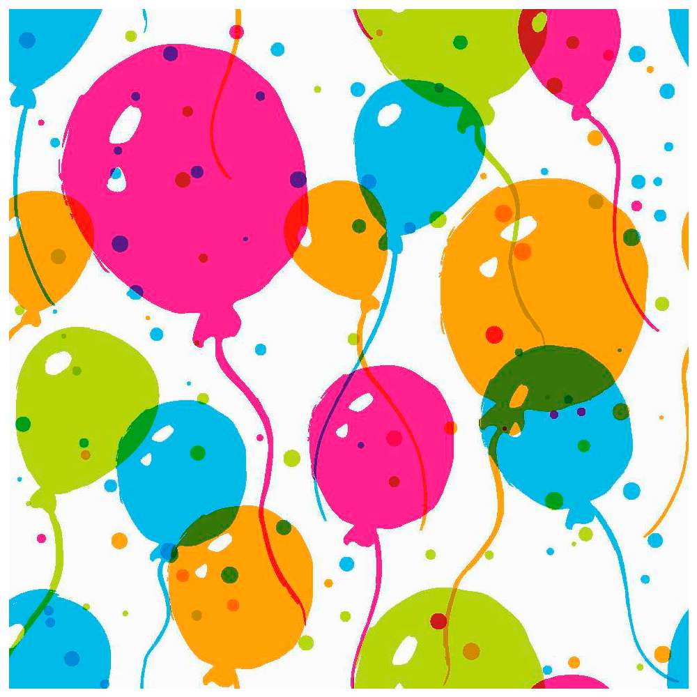 Produktabbildung Duni Servietten, Ballon-Motiv, 24 x 24cm