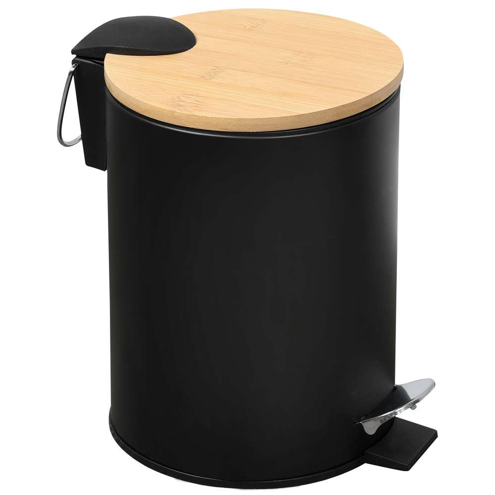 Produktabbildung Ligno Kosmetikeimer Bambus, schwarz