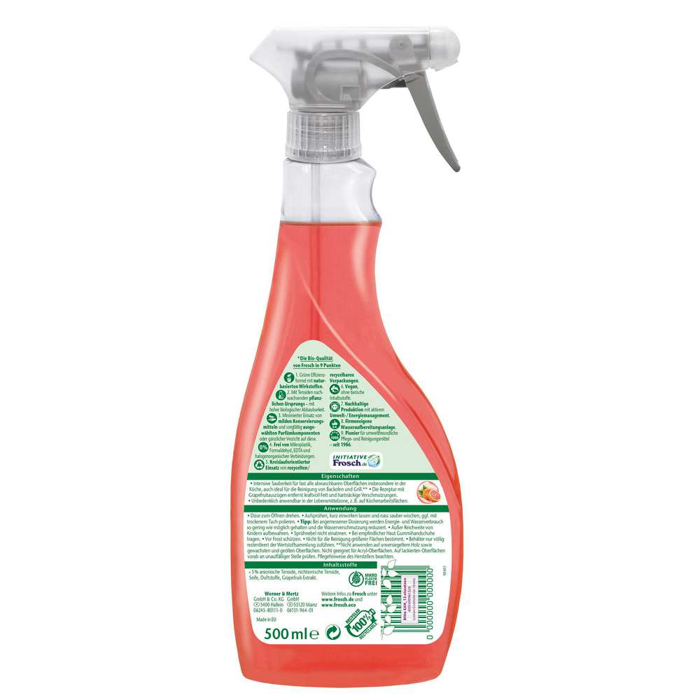 Produktabbildung Frosch Fettentferner, Grapefruit