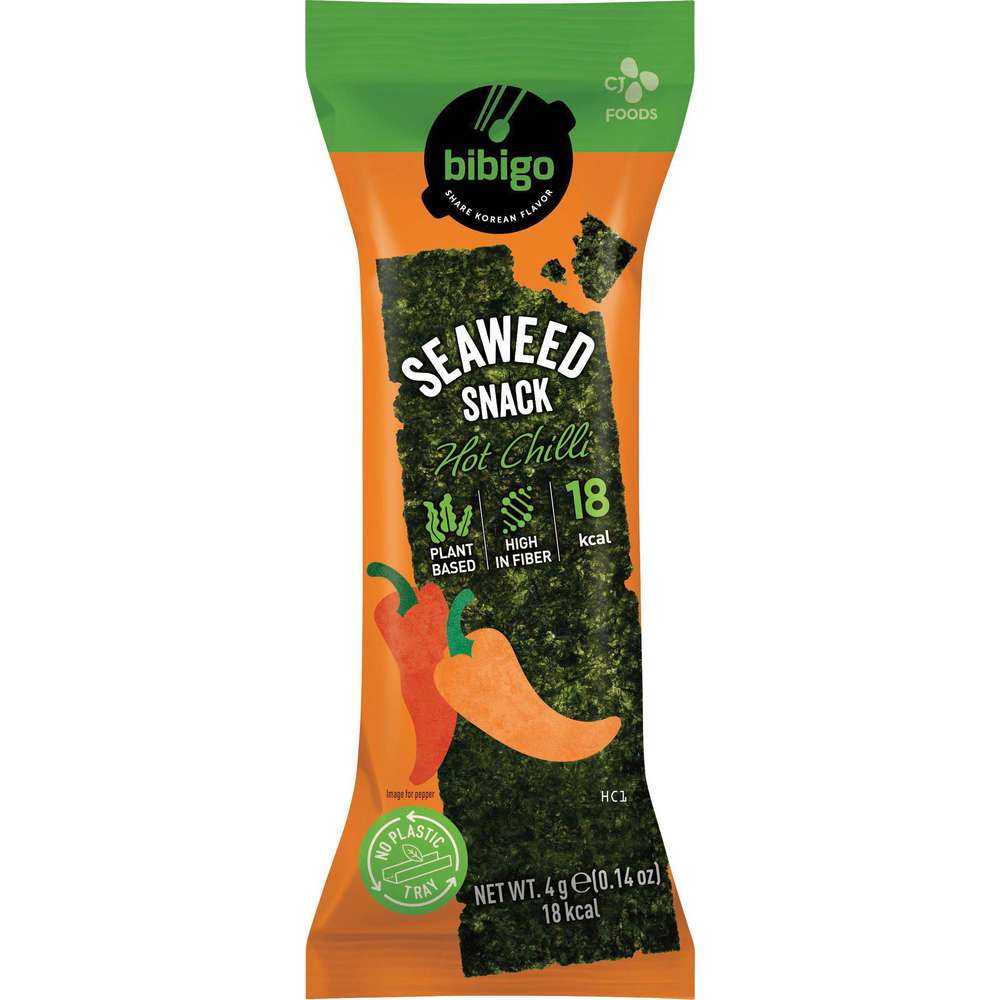 Produktabbildung Bibigo Seealgen Snack, Chili