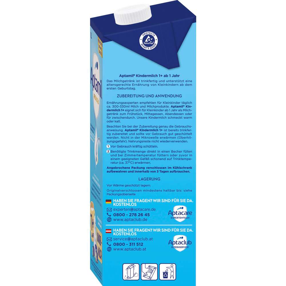 Produktabbildung Aptamil Pronatura Kindermilch 1+