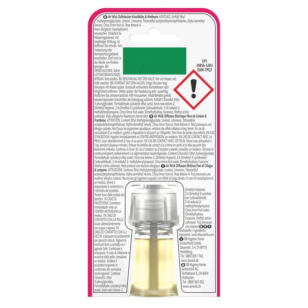 Produktabbildung Air Wick Duftstecker Nachfüller, Kirschblüte & Himbeere