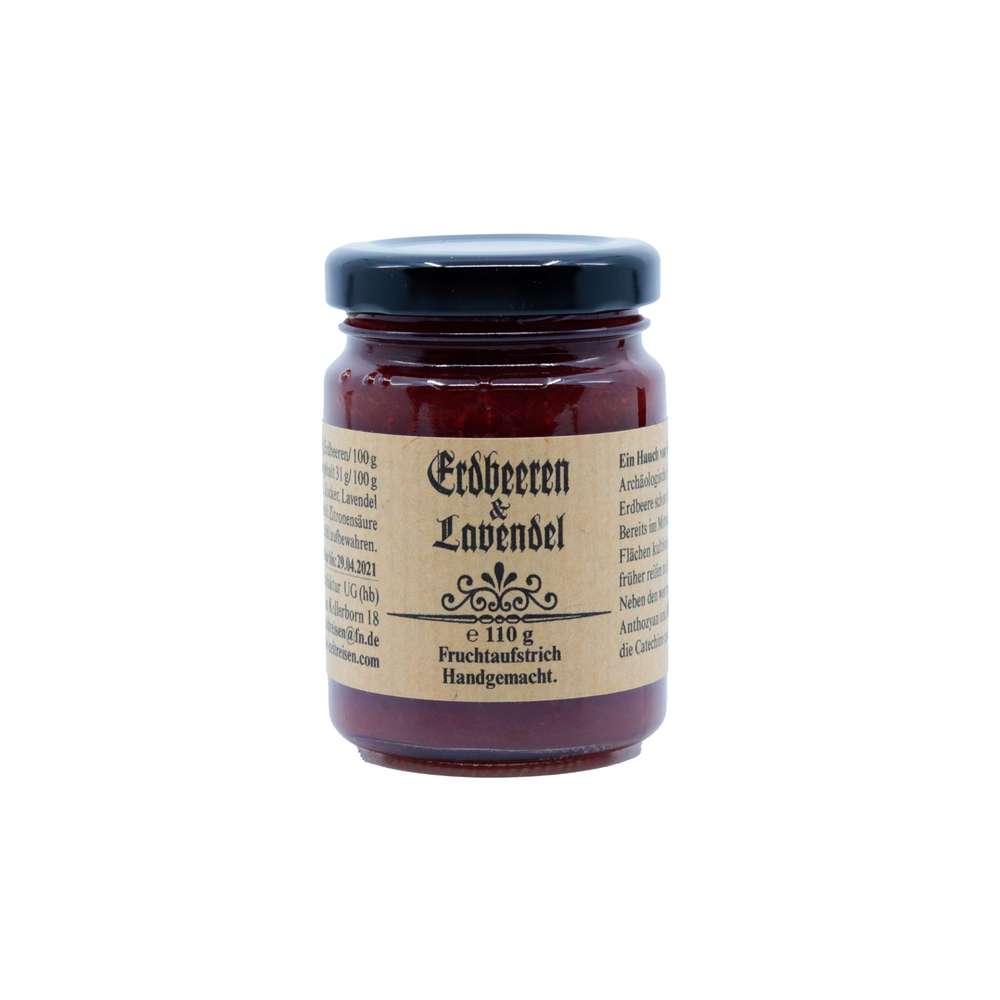 Produktabbildung Feinkost-Manufaktur Erdbeeren-Lavendel Fruchtaufstrich