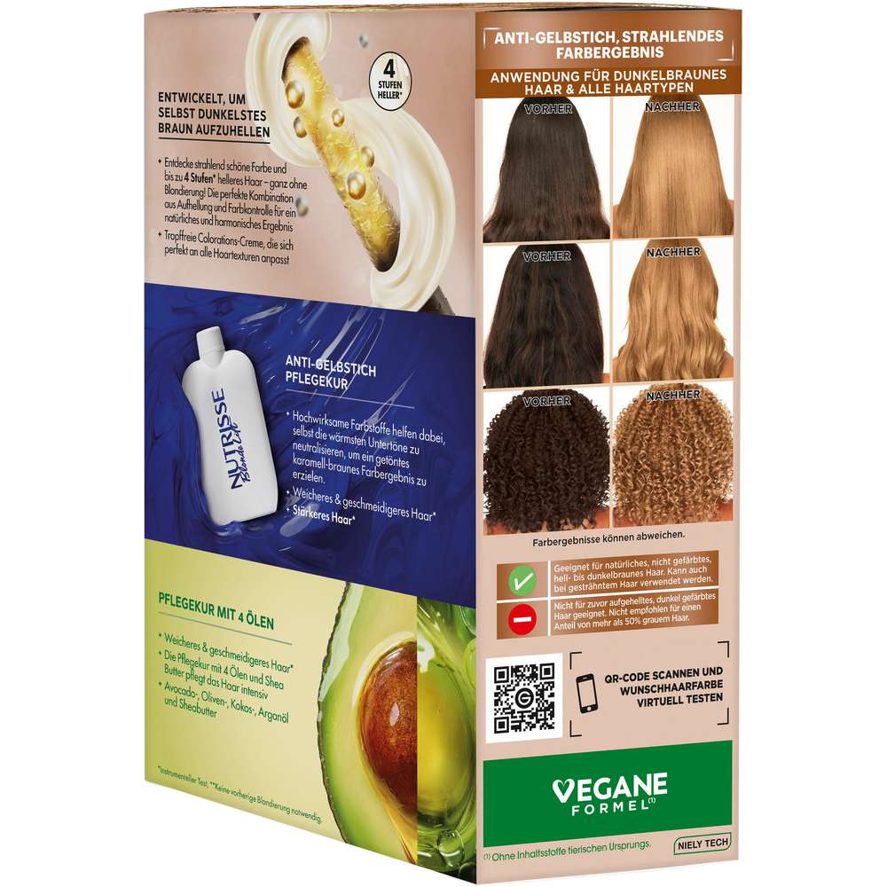 Produktabbildung Garnier Nutrisse Haarfarbe Blond Lift, UL2 Karamell Toffee