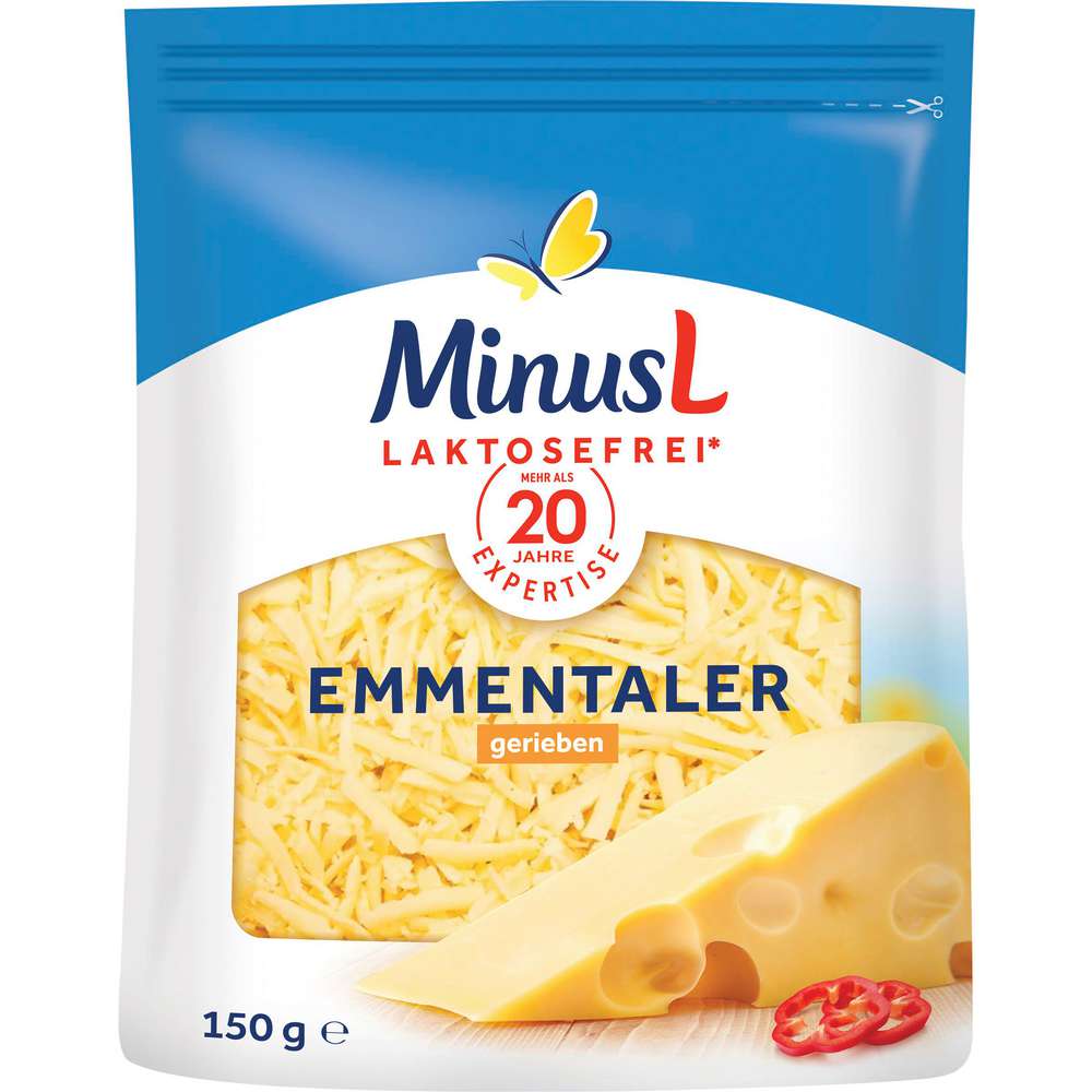 Produktabbildung Minus L Emmentaler gerieben, laktosefrei
