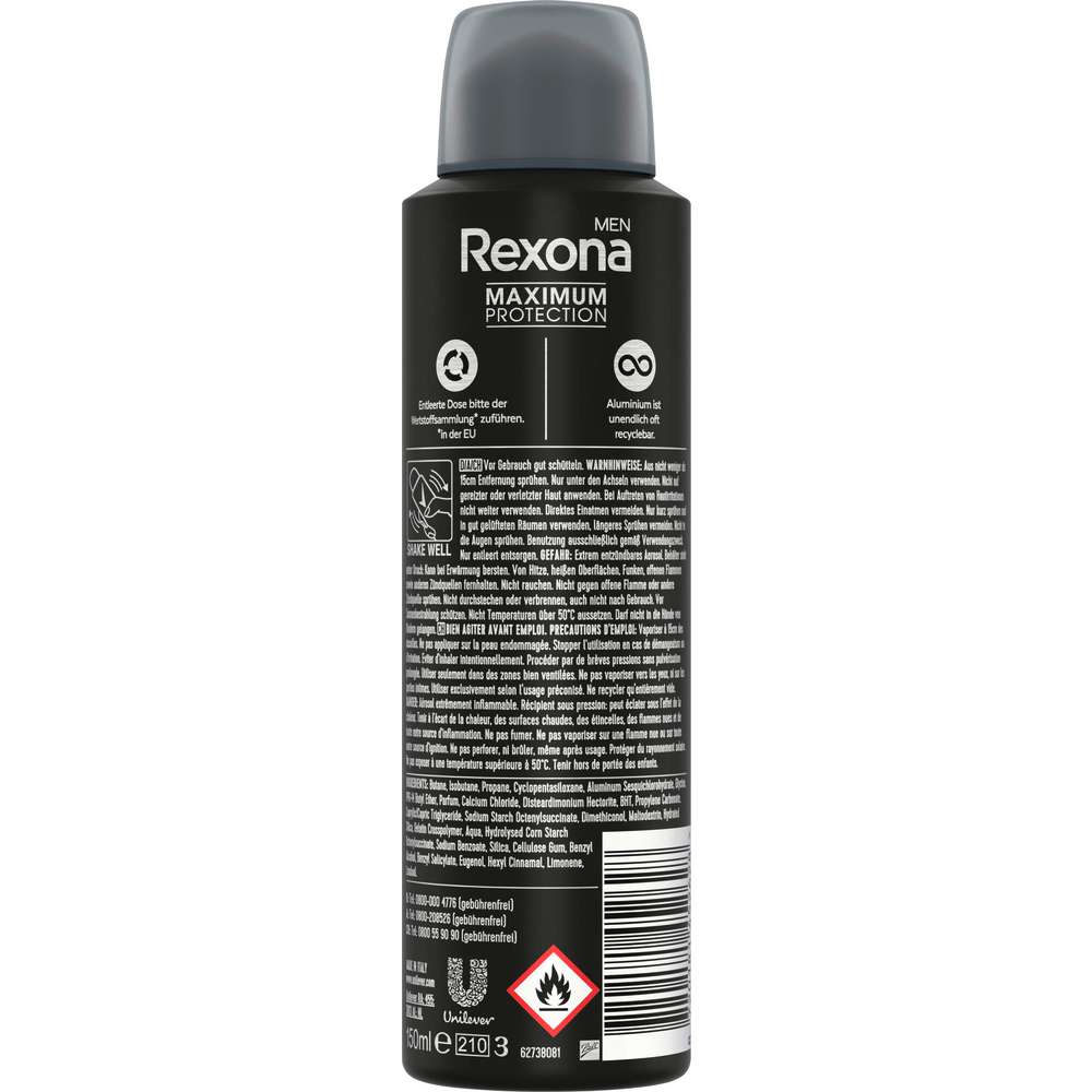 Produktabbildung Rexona Deo Spray Maximum Protection Men, Sport Defence