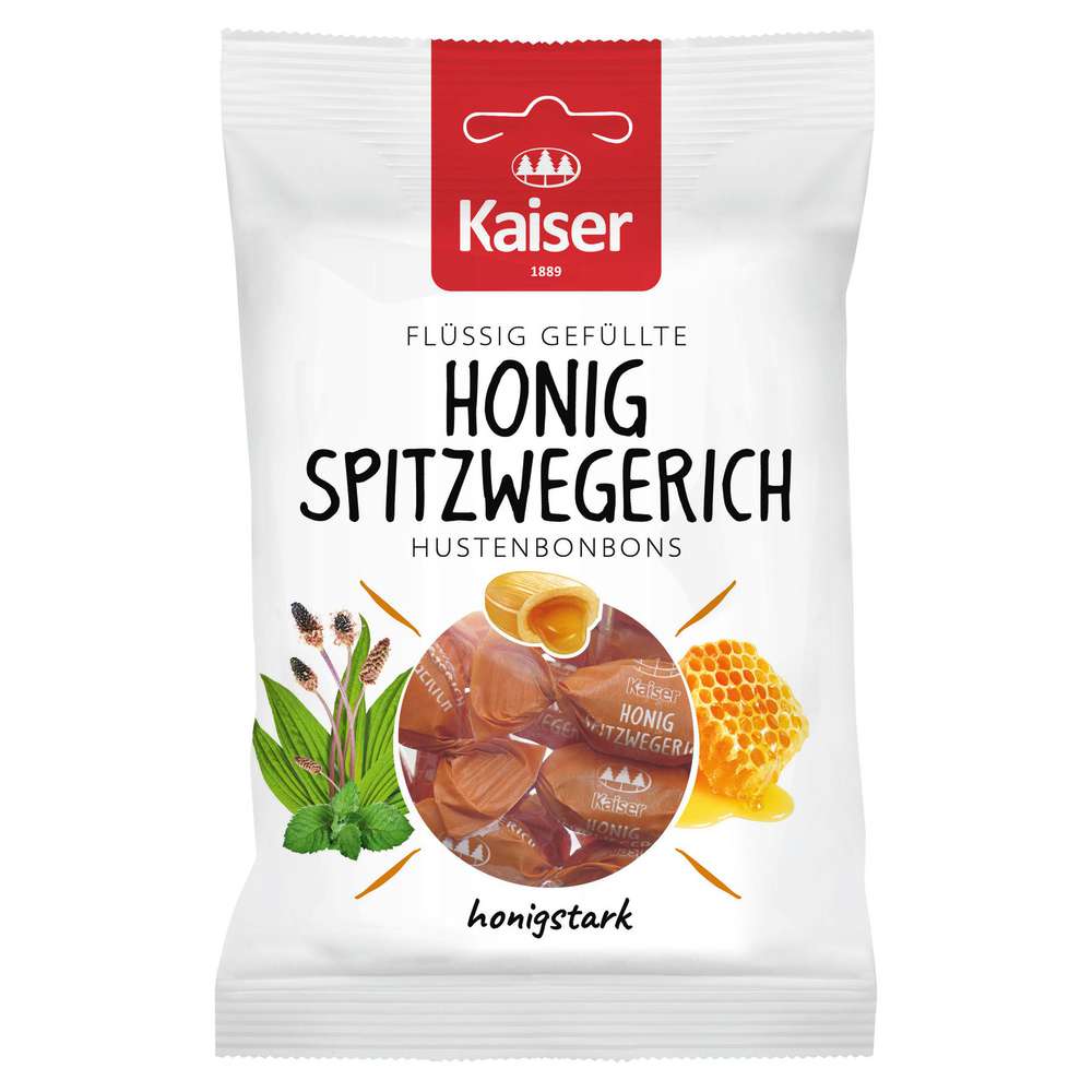 Produktabbildung Kaiser Hustenbonbon Honig Spitzwegerich