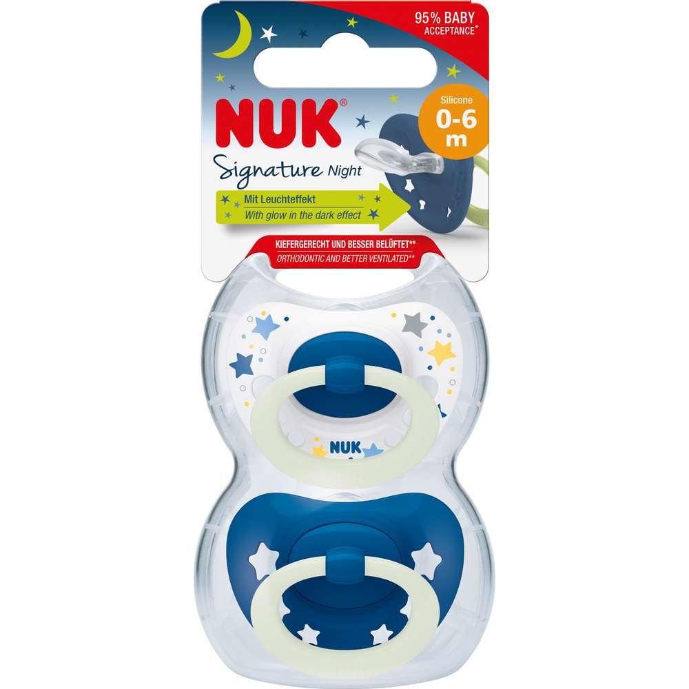 Produktabbildung Nuk Schnuller Signature Night 0-6 Monate