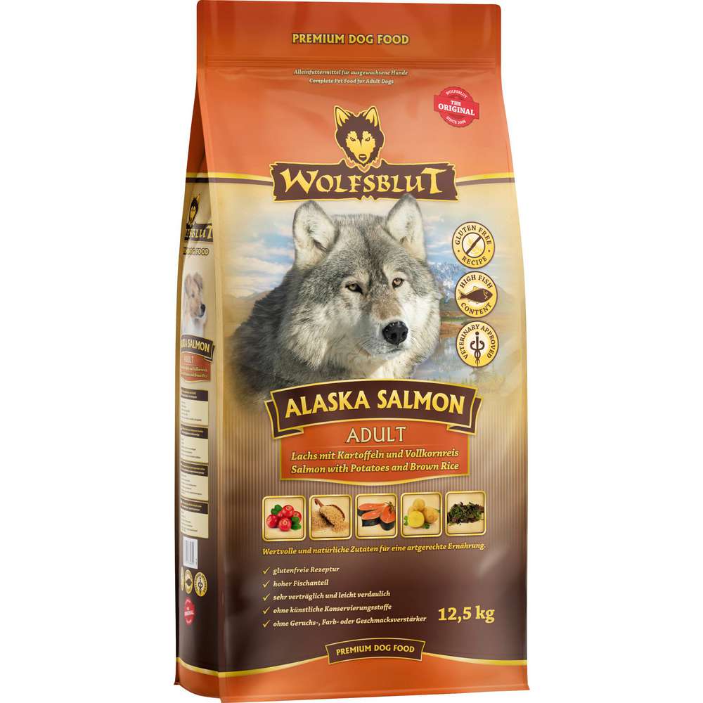 Produktabbildung Wolfsblut Hunde-Trockenfutter Alaska Salmon Adult, Lachs/Reis