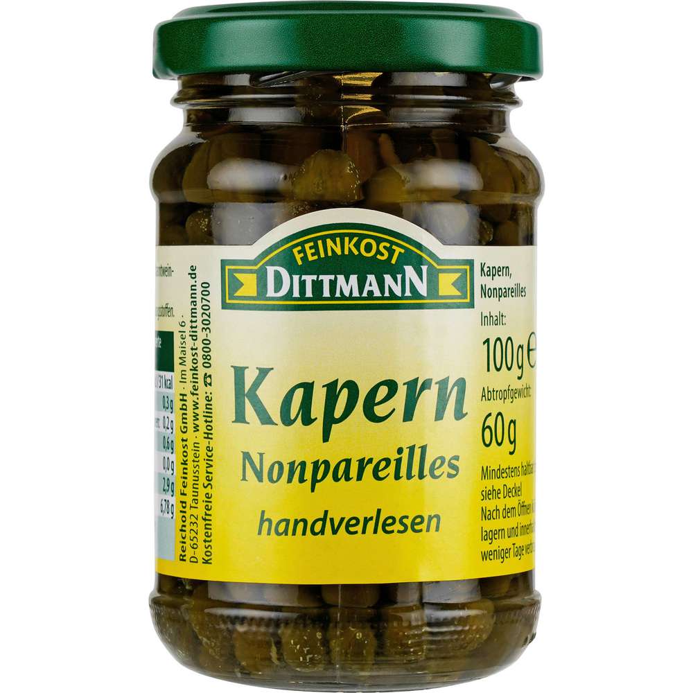 Produktabbildung Feinkost Dittmann Kapern, Nonpareilles