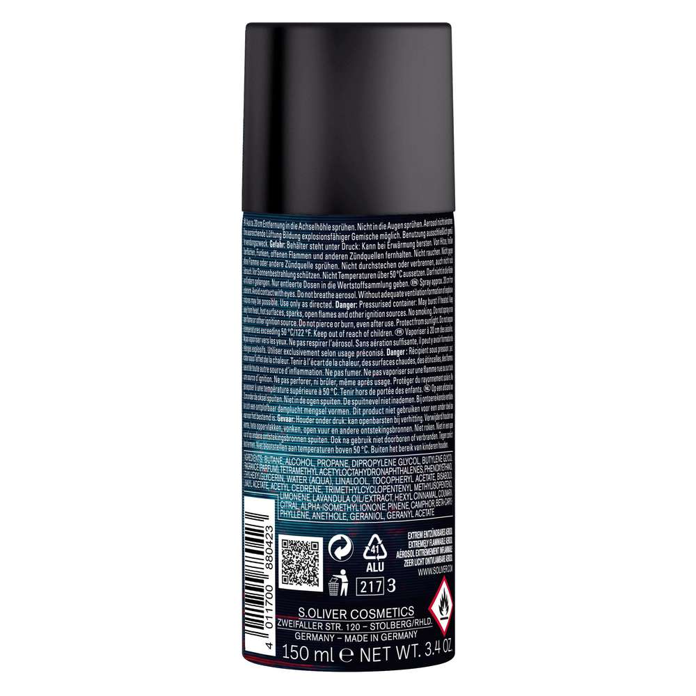 Produktabbildung s.Oliver Deo Spray Men, Game On