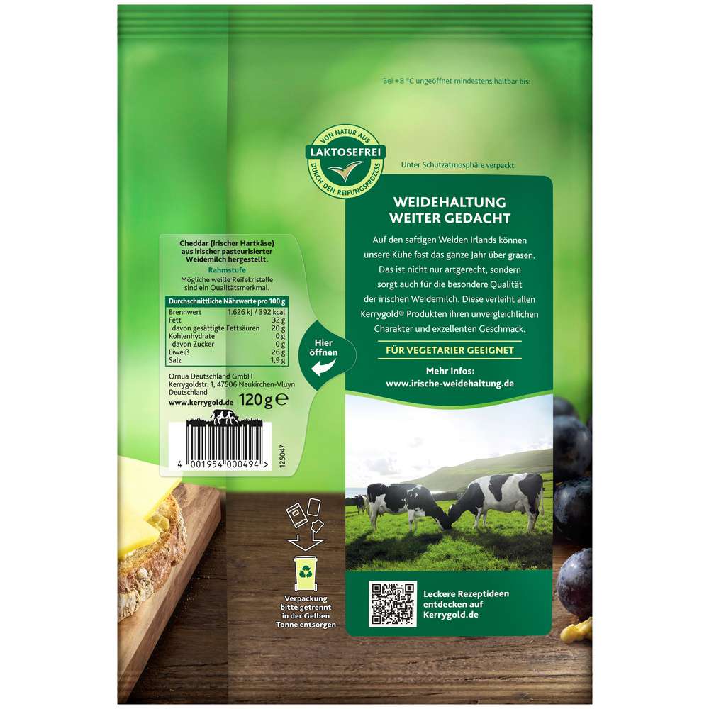 Produktabbildung Kerrygold Käsescheiben Cheddar, Vintage