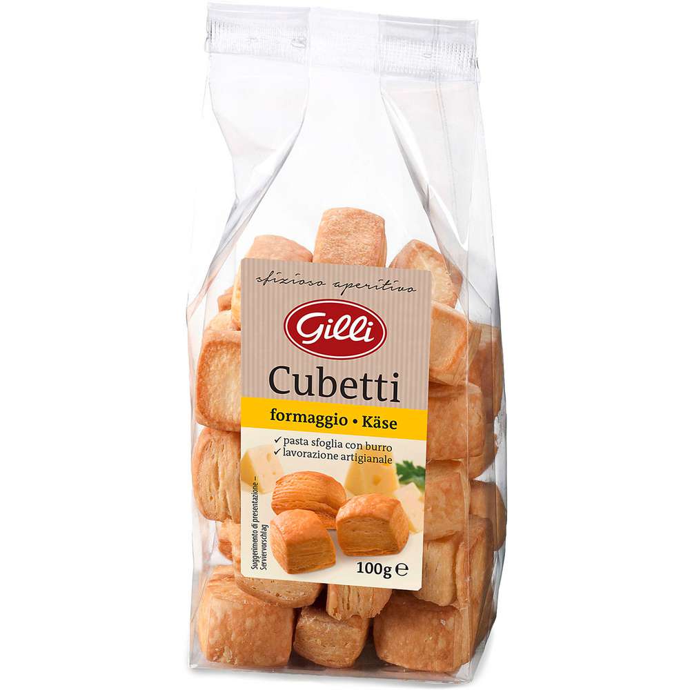 Produktabbildung Gilli Cubett,i Blätterteigwürfel mit Käse