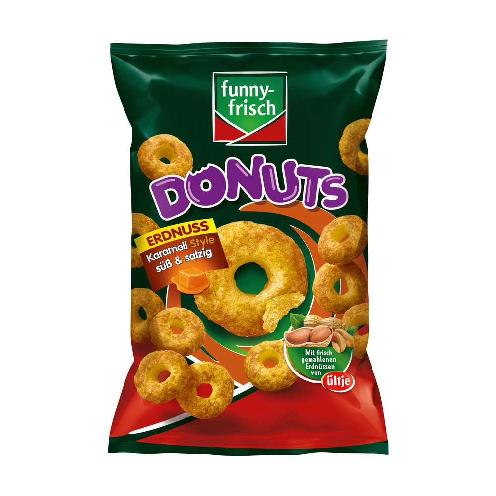 Produktabbildung funny-frisch Flips Donuts, Karamell Style