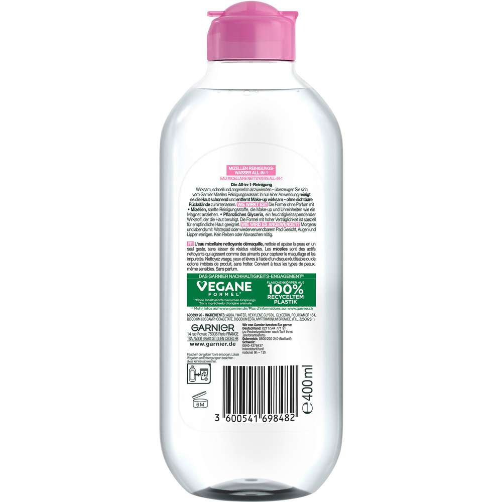 Produktabbildung Garnier Cleansing Mizelle Reinigungswasser für normale Haut