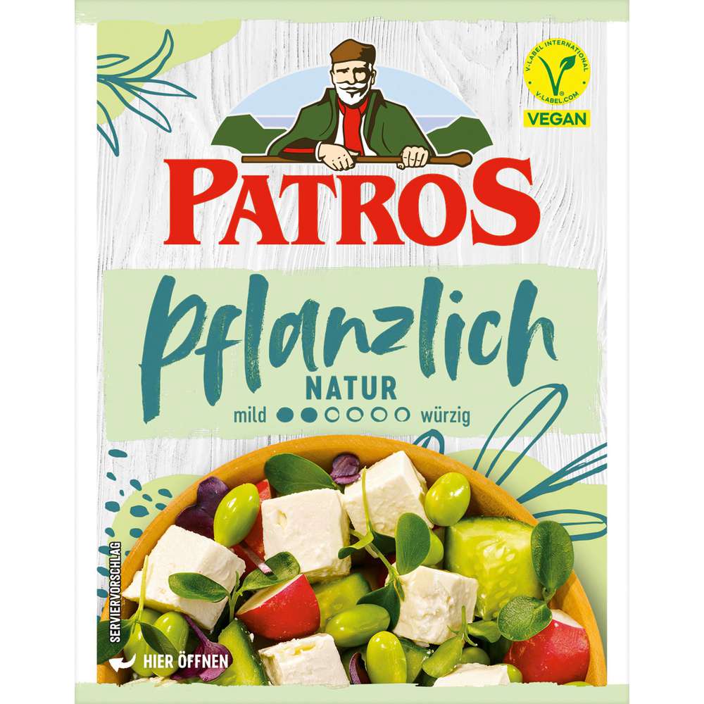 Produktabbildung Patros Hirtenkäse pflanzlich, Natur