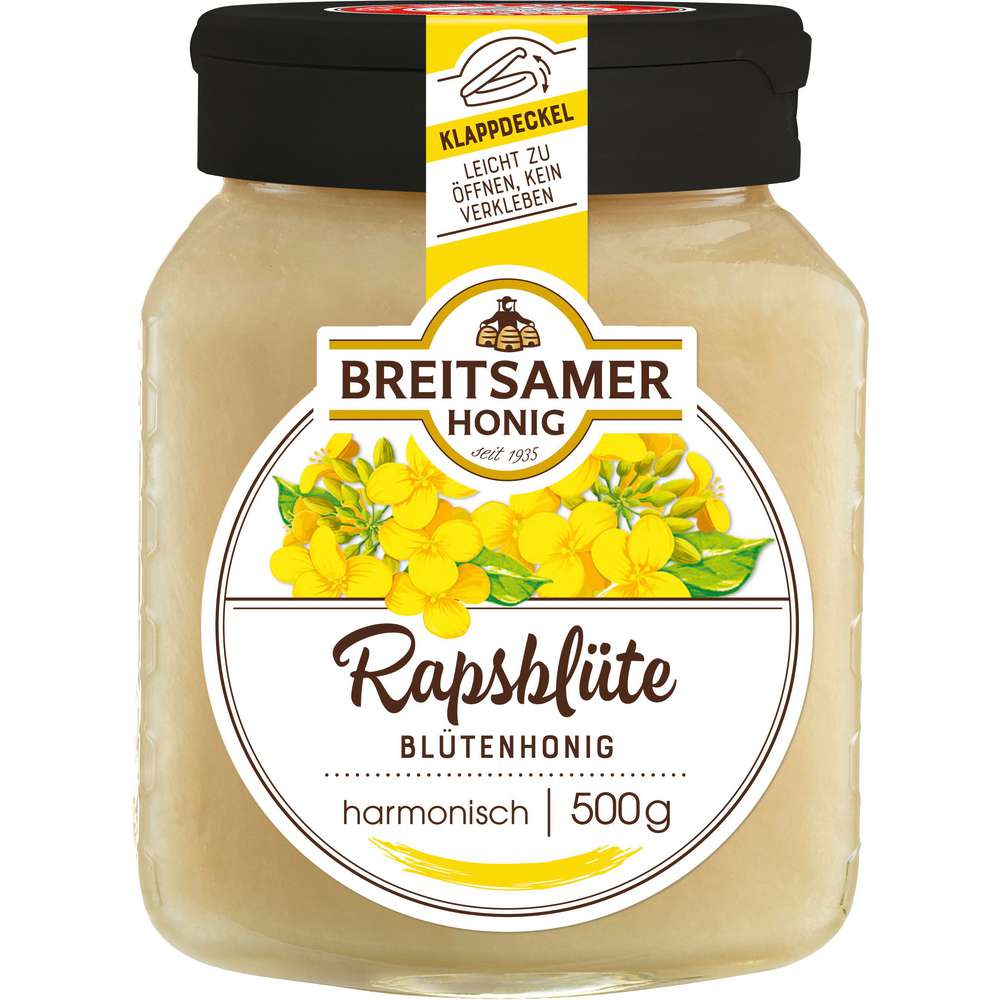 Produktabbildung Breitsamer Honig Rapsblüte, cremig