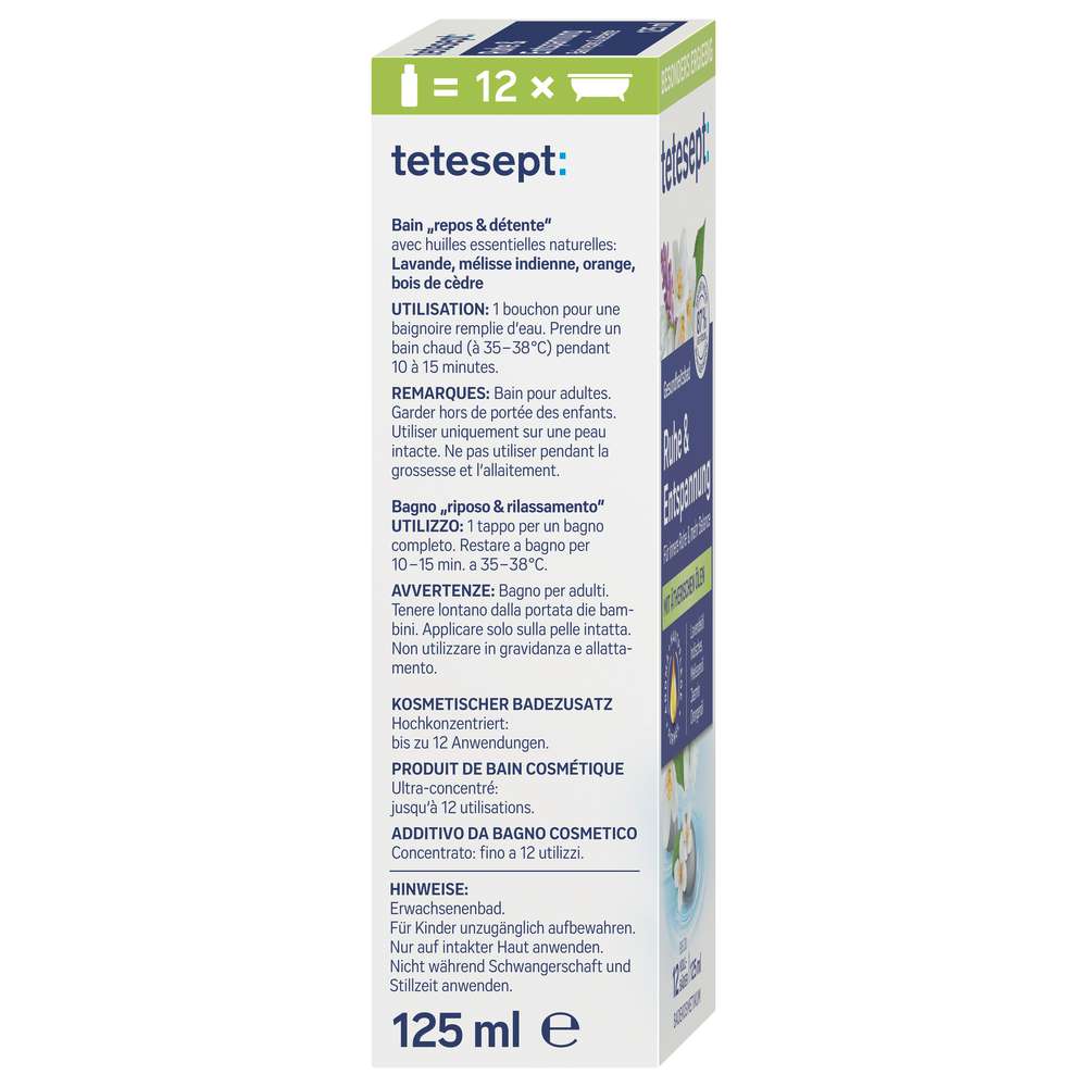 Produktabbildung tetesept Badezusatz Ruhe & Entspannung