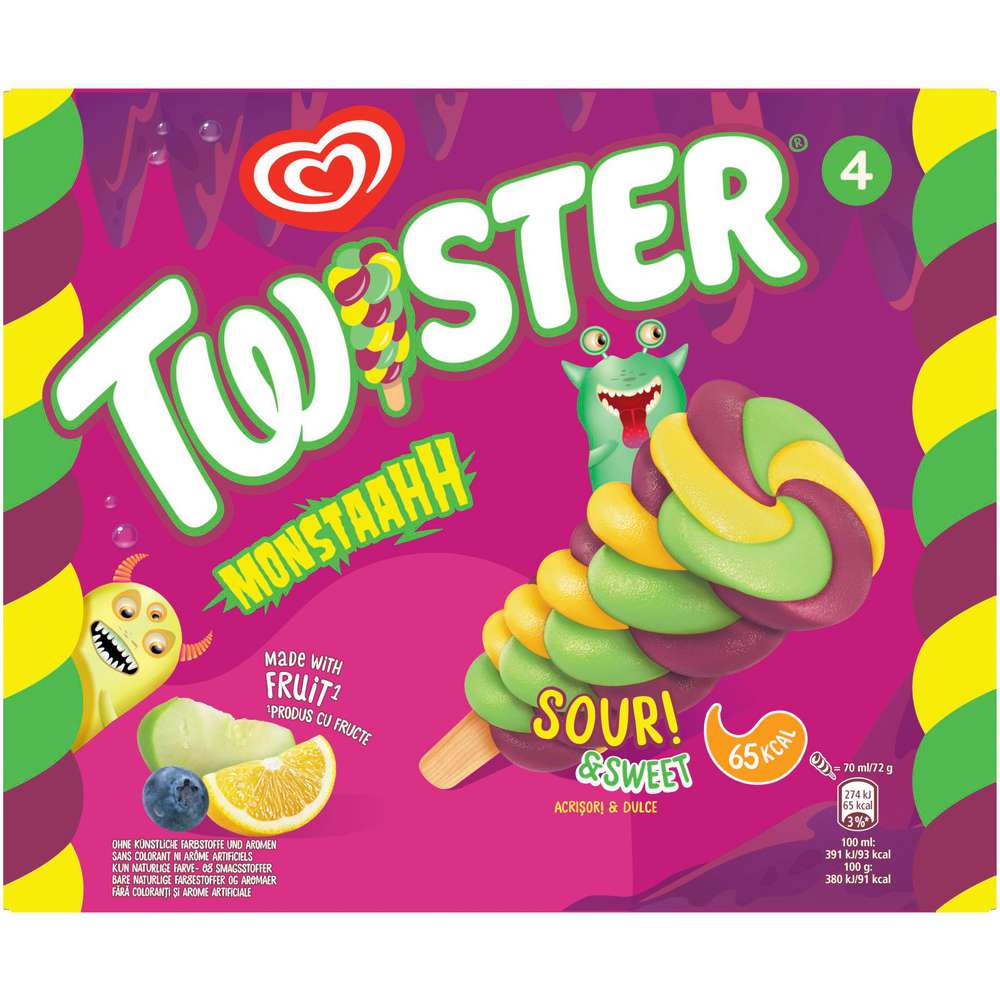 Produktabbildung Langnese Stiel-Eis Twister Monstaahh