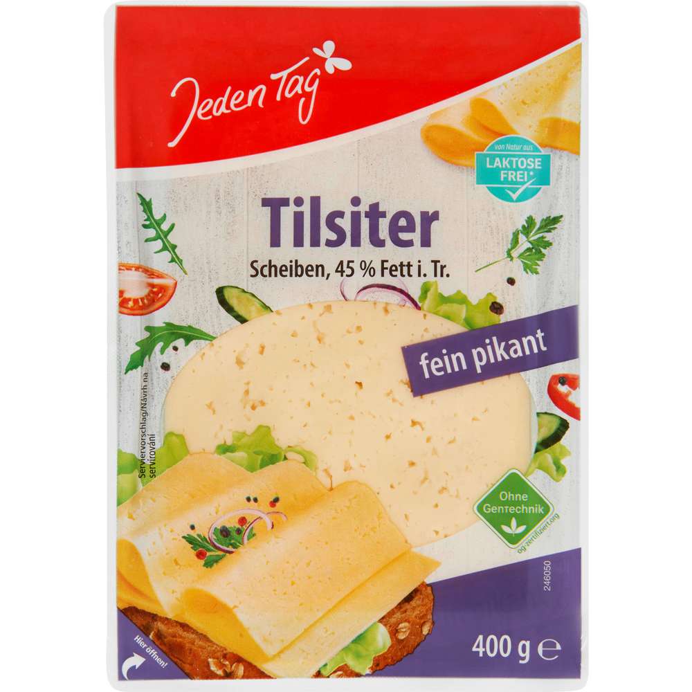 Produktabbildung Jeden Tag Käsescheiben, Tilsiter