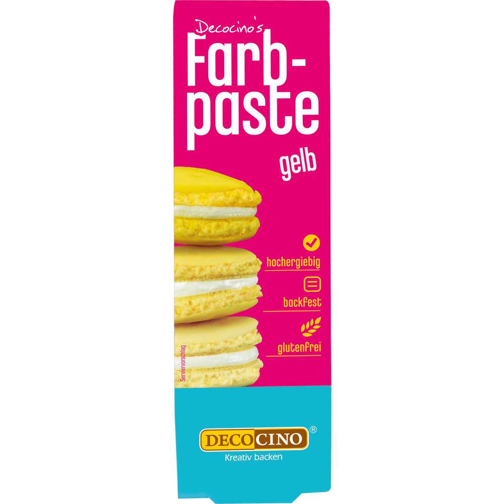 Produktabbildung Decocino Farbpaste, gelb