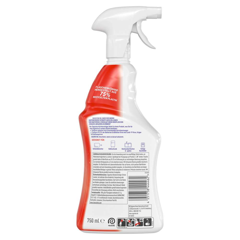 Produktabbildung Sagrotan Küchenreiniger, Zitrone