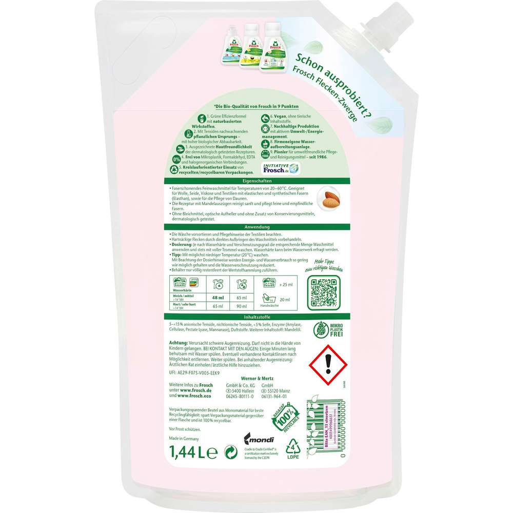 Produktabbildung Frosch Bio Waschbalsam Fein & Wolle
