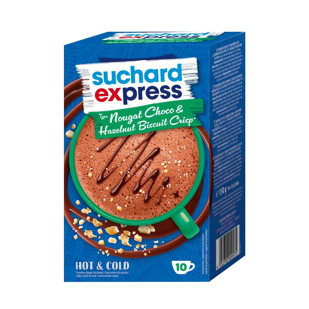Produktabbildung Suchard Express Nougat Choco & Hazelnut Buscuit Crisp