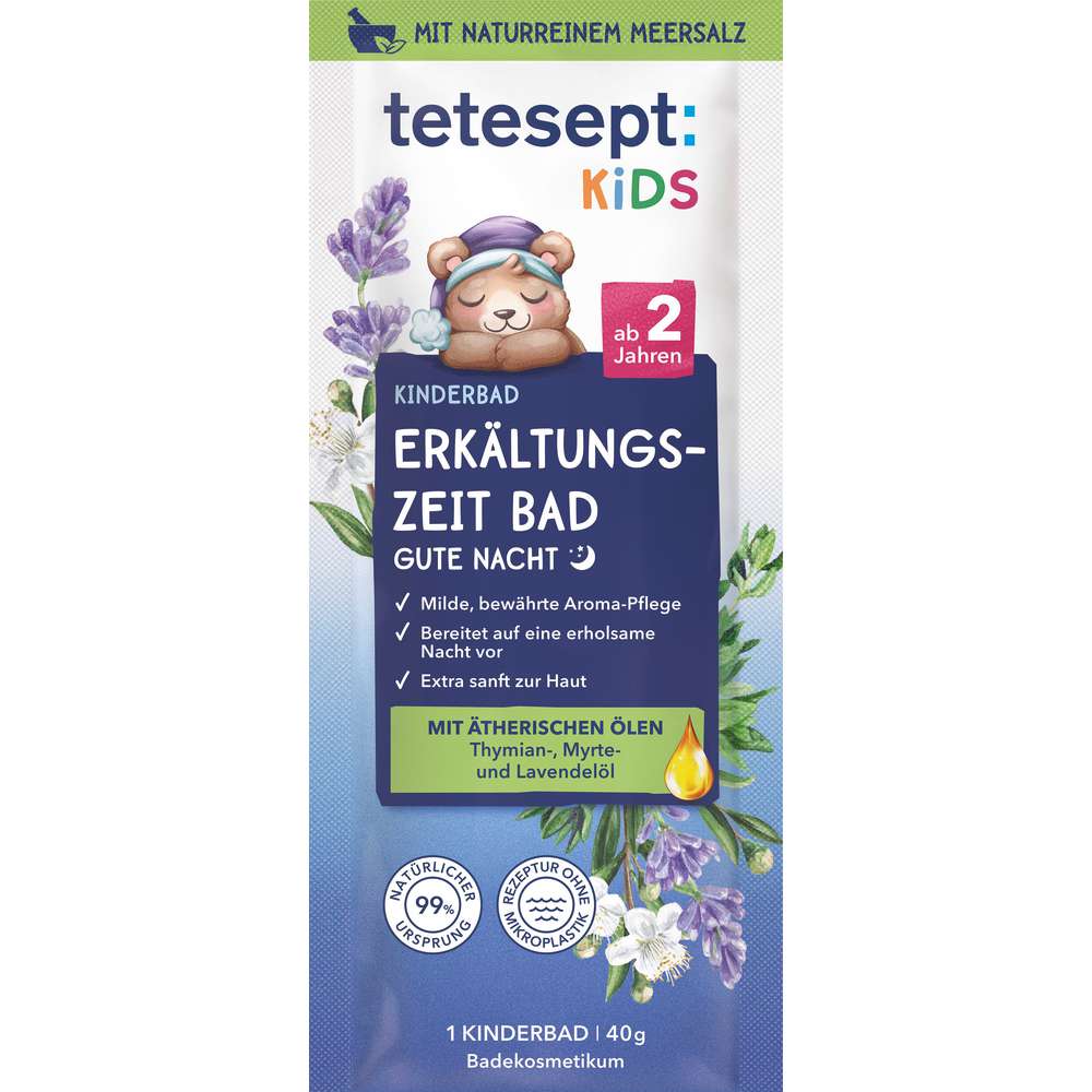 Produktabbildung tetesept Erkältungszeit Bad Kids