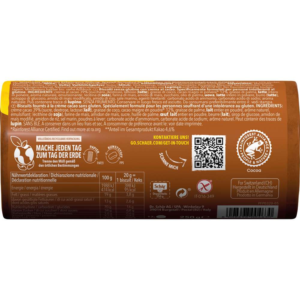 Produktabbildung Schär Doppelkeks