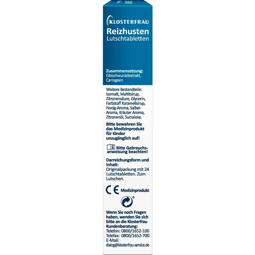 Produktabbildung Klosterfrau Reizhusten Lutschtabletten, Salbei-Honig