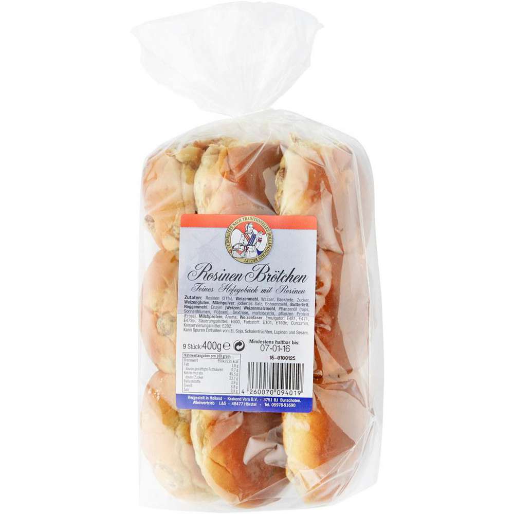 Produktabbildung L&S Mini Rosinenbrötchen