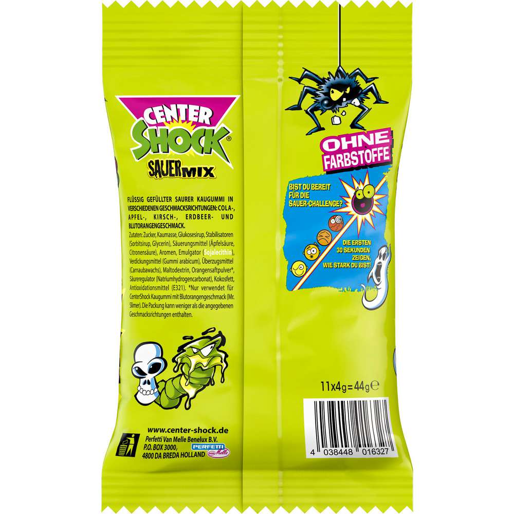 Produktabbildung Center Shock Kaugummi, Sour-Mix