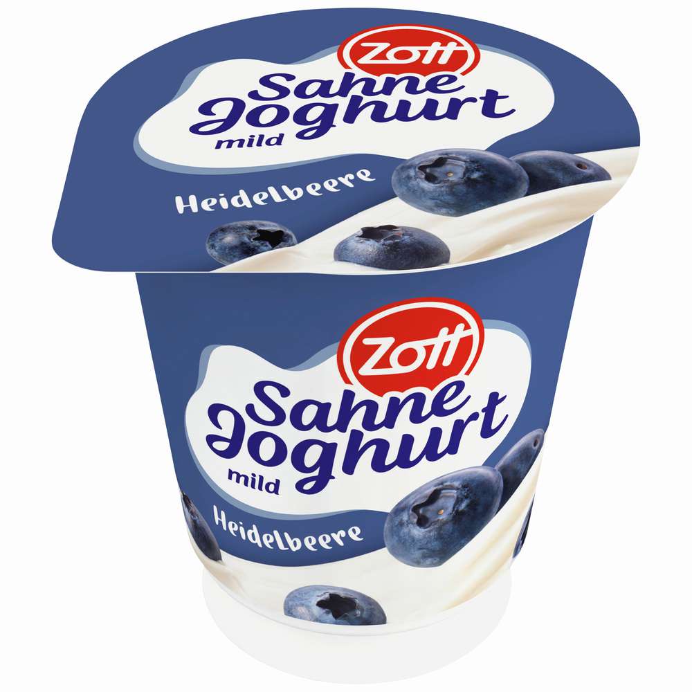 Produktabbildung Zott Sahnejoghurt, Heidelbeere