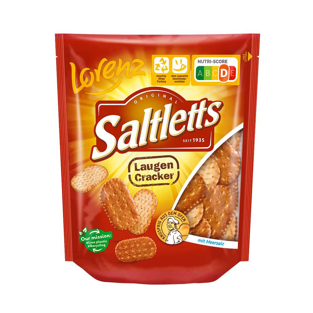 Produktabbildung Saltletts Laugen-Cracker, gesalzen