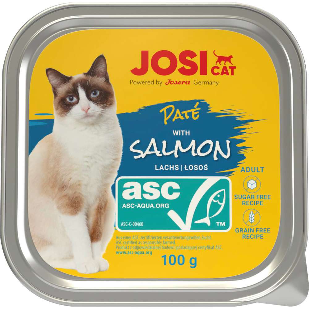 Produktabbildung JosiCat Katzen-Nassfutter, Lachs/ASC
