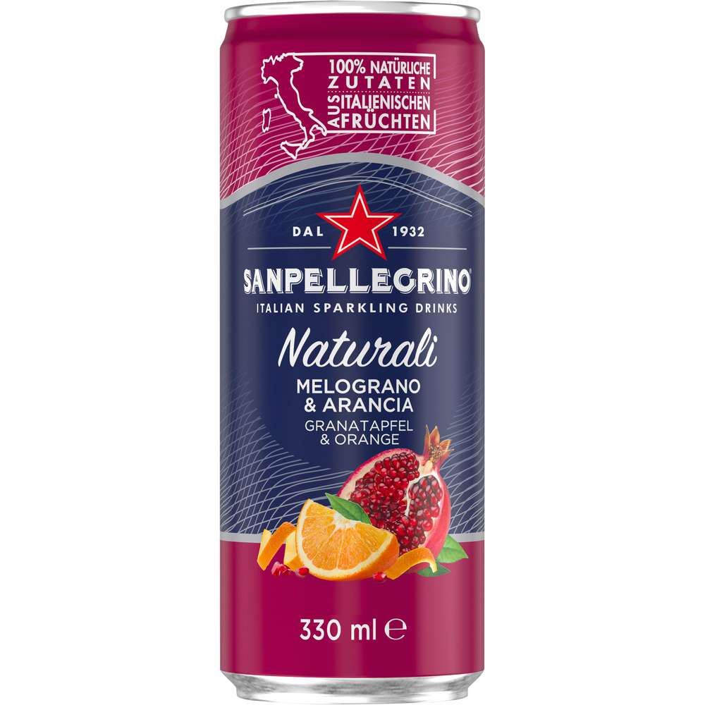 Produktabbildung San Pellegrino Fruchtsaftgetränk, Granatapfel & Orange