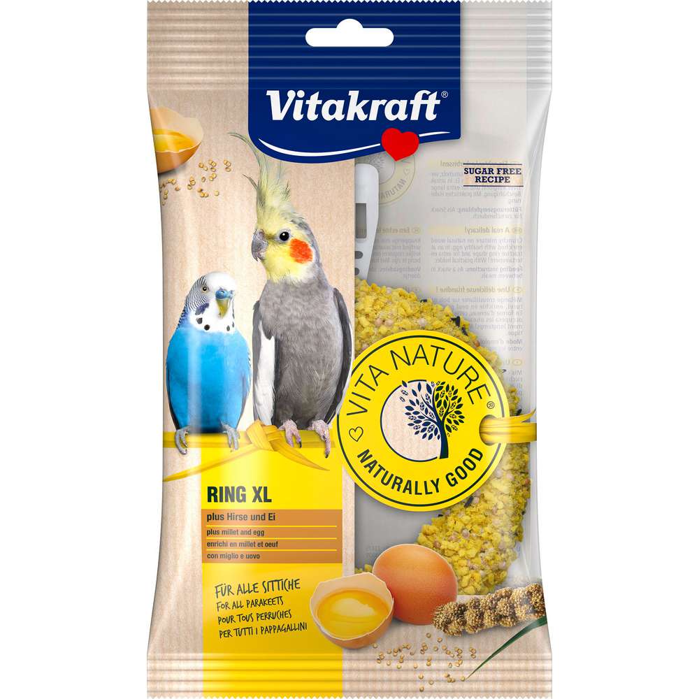 Produktabbildung Vitakraft Vogel-Snack Ring XL, Hirse/EI