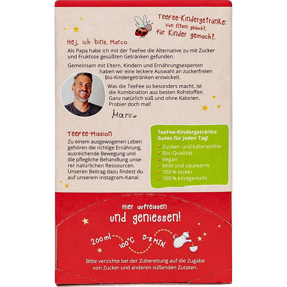 Produktabbildung TeeFee Früchtetee, Erdbeerzauber